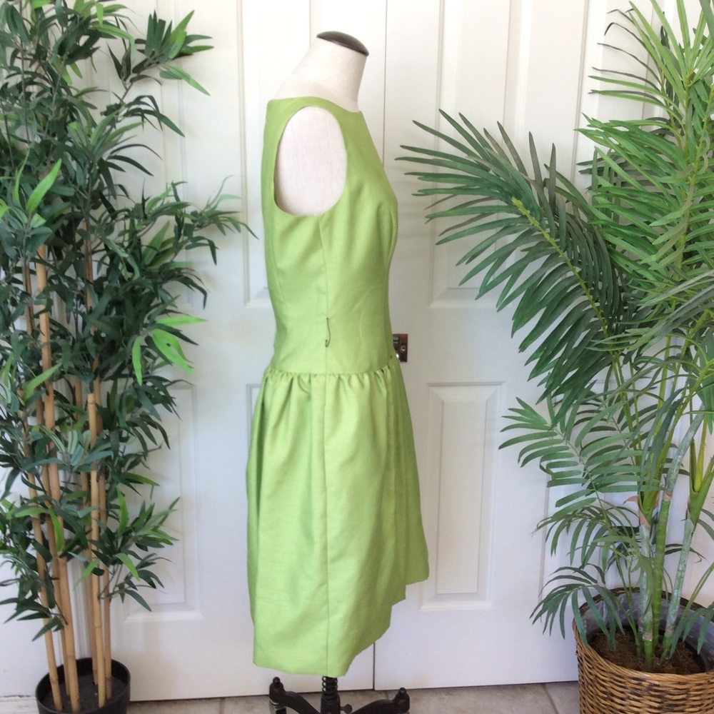 ABS Evening 8 Green sleeveless Midi Dress - Picture 2 of 8